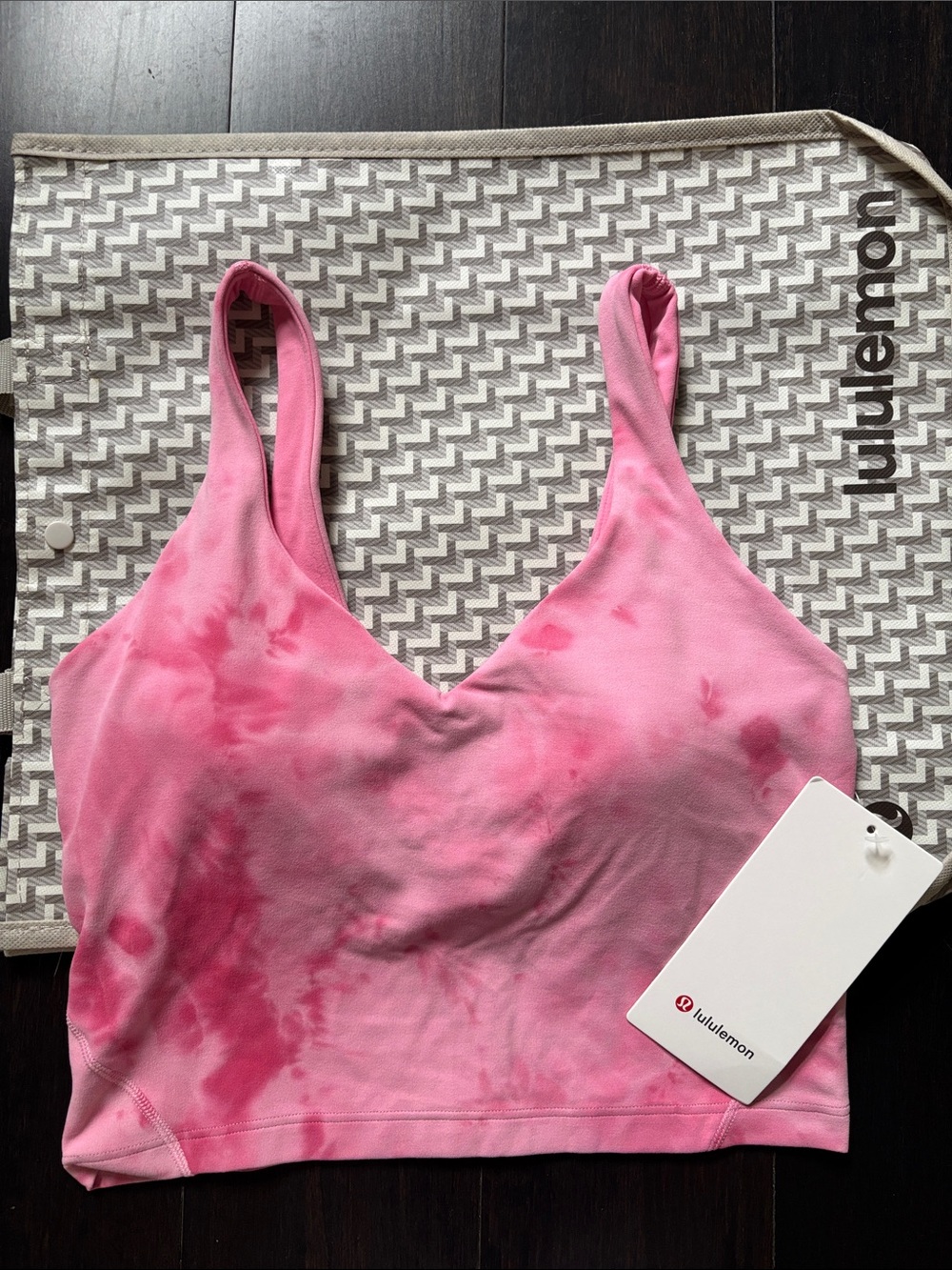 LULULEMON ALIGN TANK IN SMOOTHIE WASH STRAWBERRY MULTI SZ 6 NWT